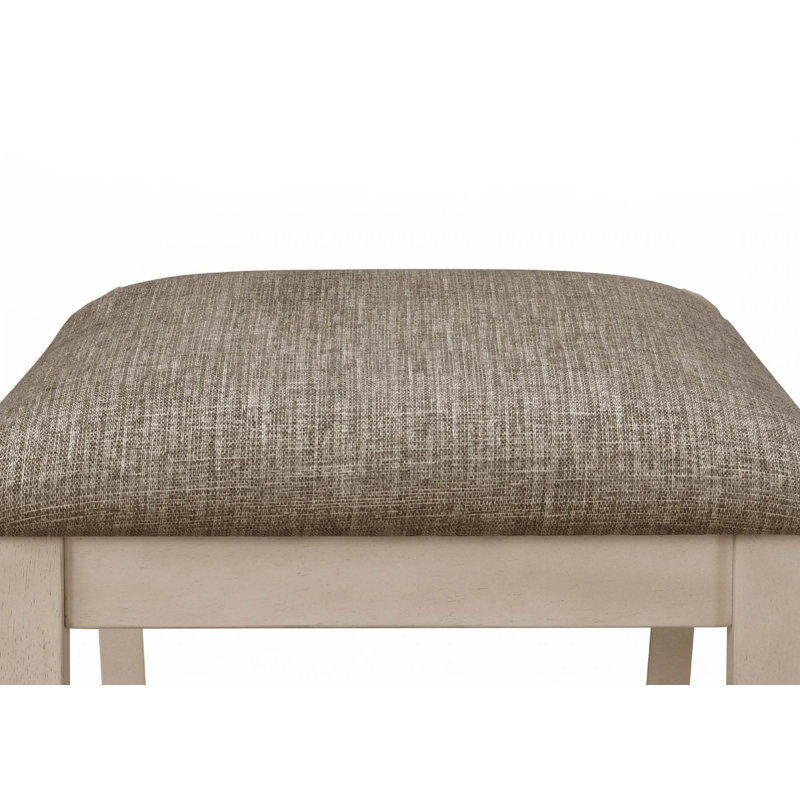 Ensemble de table de salle à manger extensible 7 pièces style chalet