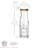 RCR Crystal Melodia Glass Carafes with Cork Lid - 1L - Pack of 3