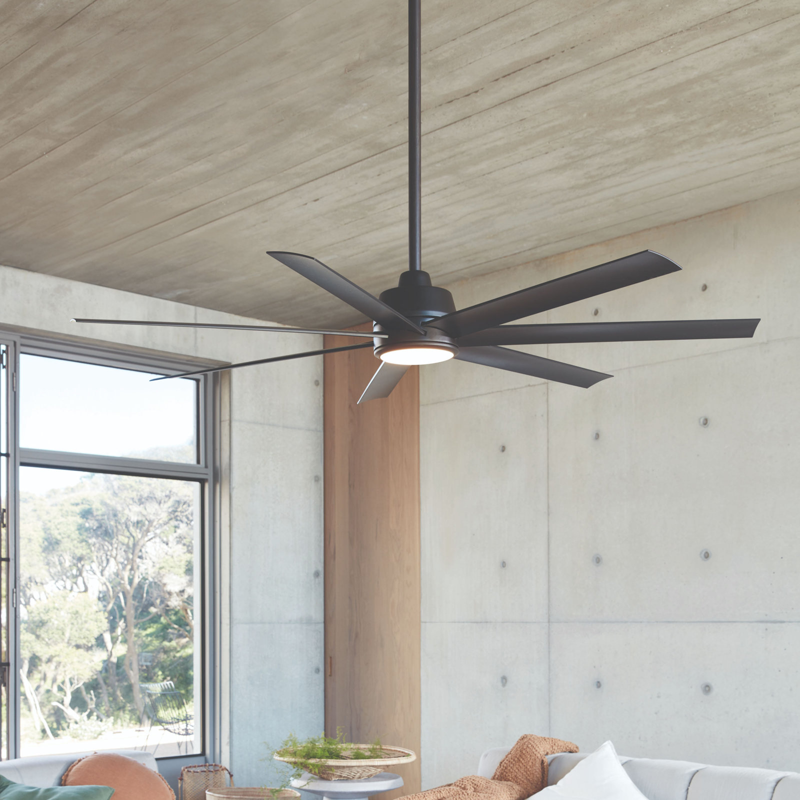 Sela 72'' Ceiling Fan, Black