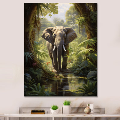«Clarencia Elephant Jungle Sanctuary IV», reproduction sur toile