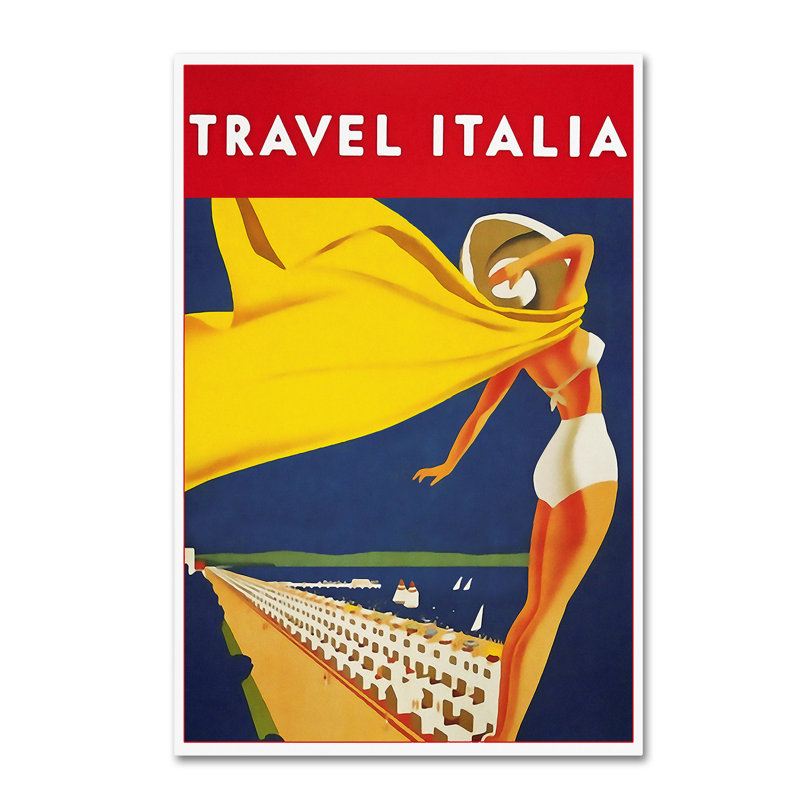 « travel 40 », publicité sur toile tendue, H 19 po x l 12 po