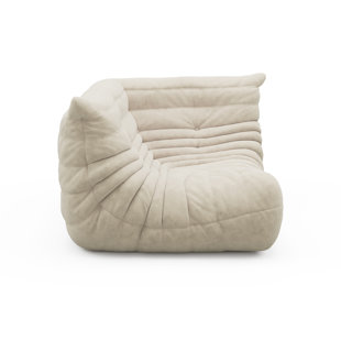 Grand fauteuil à billes en similicuir