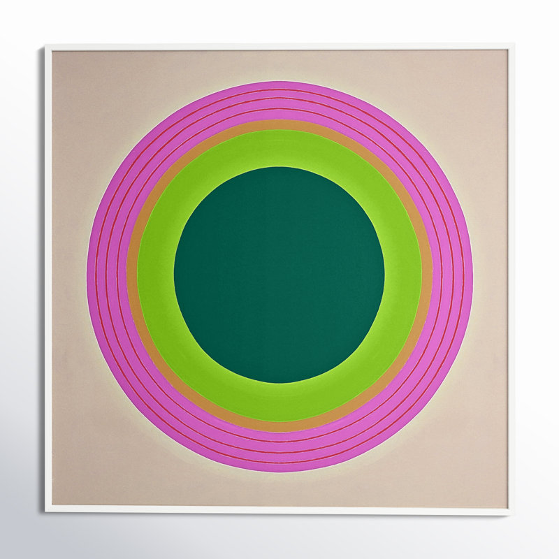 'Colorful Circles' Framed Graphic Art Print