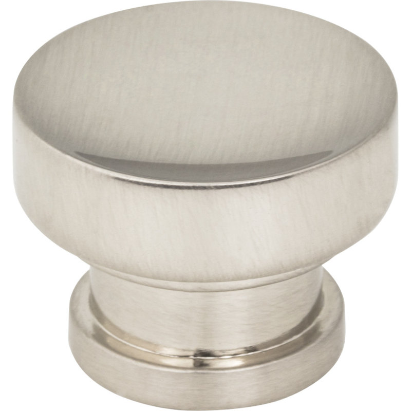 Elara Mushroom Knob, Satin Nickel