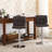 Sachel Swivel Faux Leather Adjustable Hydraulic Bar Stool Dining Chair, 2pcs-1595424700