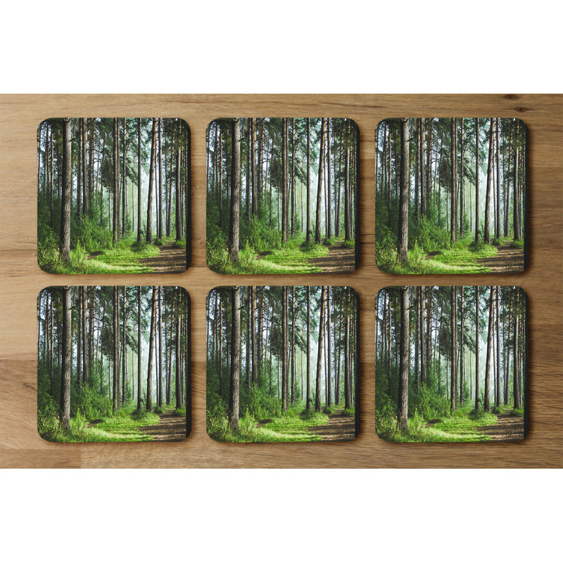 Dovber Square 6 Piece Coaster Set