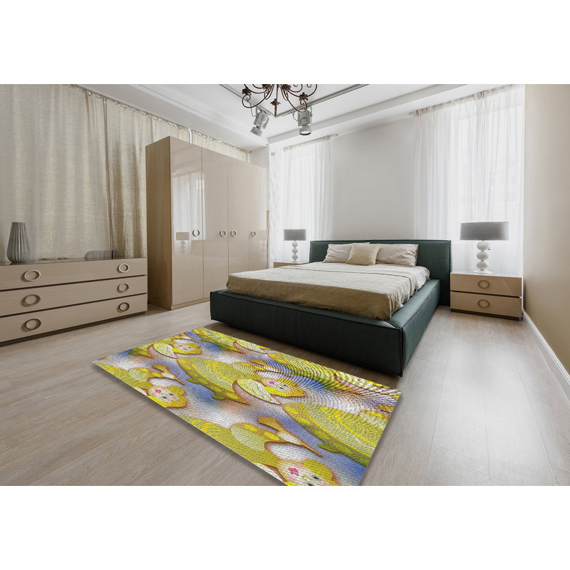 Tapis décoratif vert Yakima, Rectangle 5 pi x 7 pi