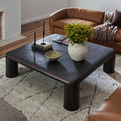 Table basse Chrisann - aluminium bronzé