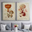 Mushroom Variétés I - Ensemble de 2 reproductions d'art sur toile encadrées-737524129-737524133
