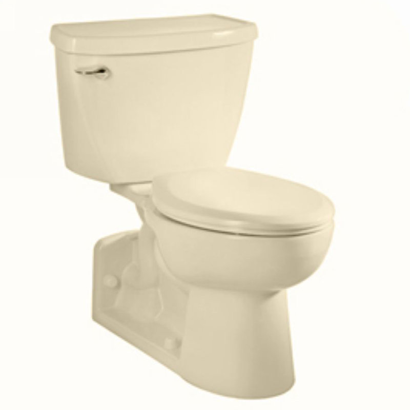 American Standard Yorkville 1.6 Gallons GPF Elongated Comfort Height Floor Mounted Kit (Seat Not Included), Bone