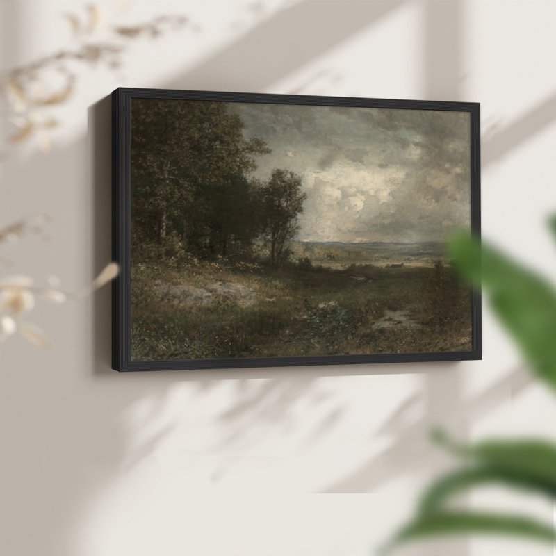 Paysages rétro-CECCXCVII-impression encadrée - réaménageable, Noir, H 16 po x l 20 po