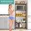Adjustable Metal Storage Shelf - Sturdy Wire Rack Shelving For Office, Garage, Kitchen, Living Room, Bedroom