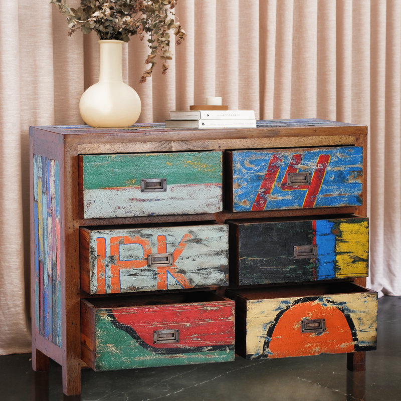 Commode double 6 tiroirs Barnes
