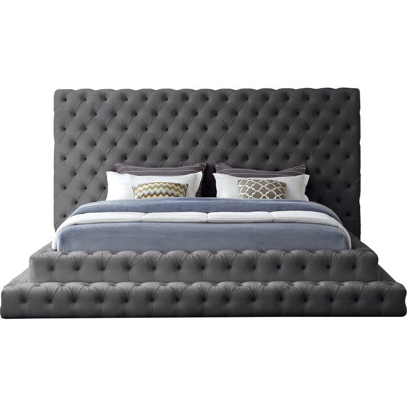Dymphia Revel Velvet Bed
