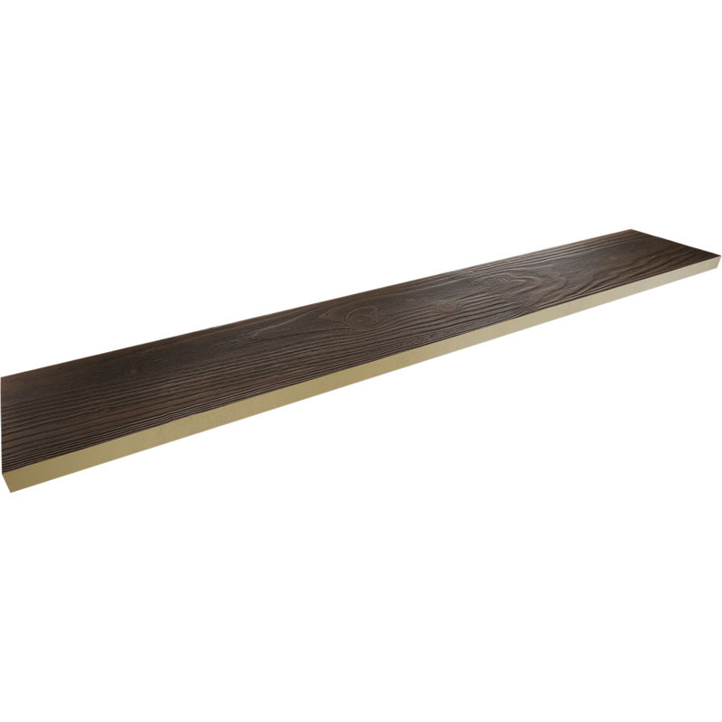 Planche de poutre en faux bois Endurathane sablé, H 6 po x l 96 po x P 1 po, Vieilli
