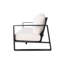 Table basse Three & Rectangular, coussins gris, coussin confortable et moelleux en aluminium, structure solide