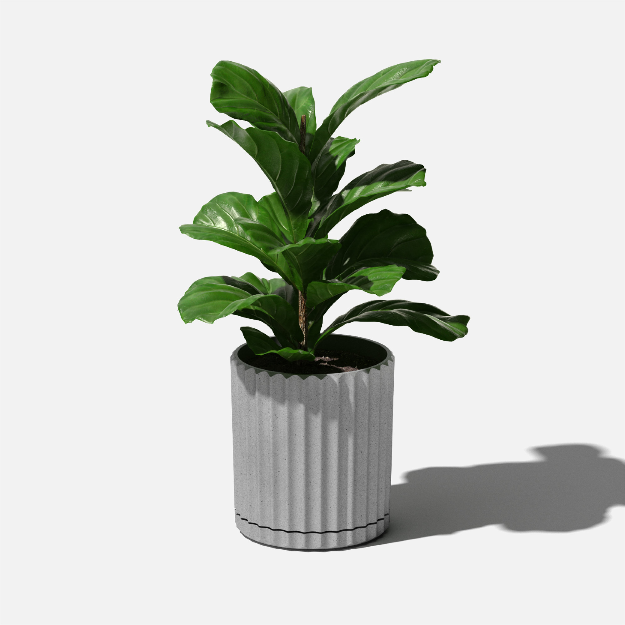 Veradek Demi Series 6" Planter, 1, Gray