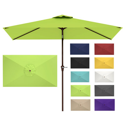 10x6.5ft Rectangular Patio Umbrella