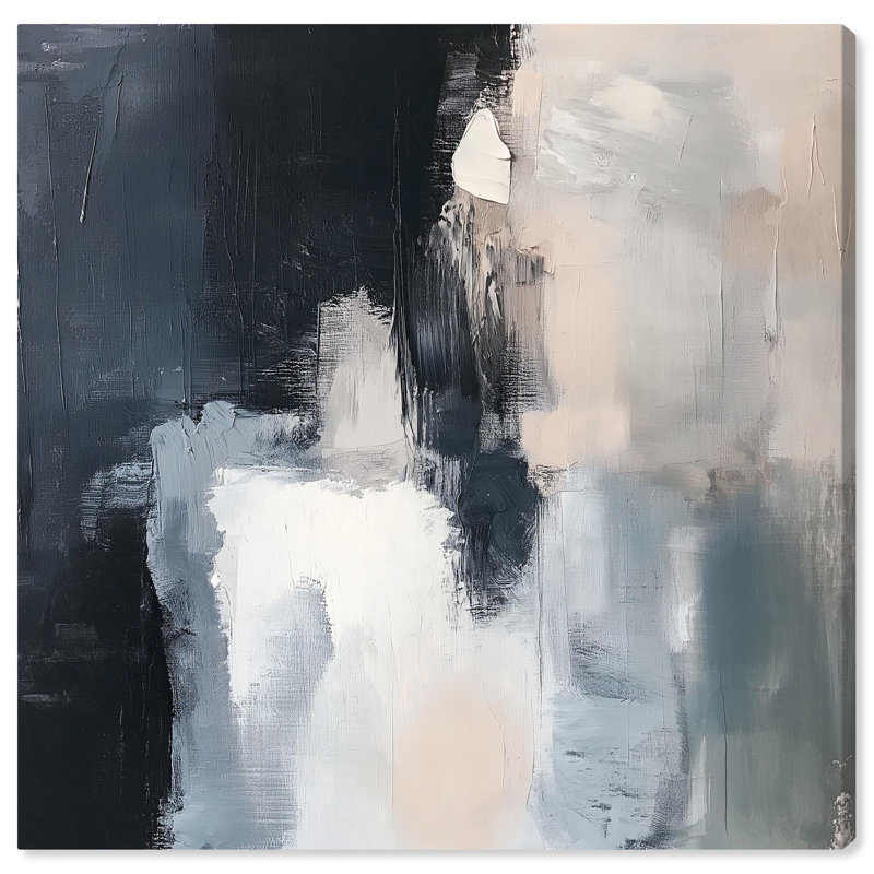 Textured Serenity 24" x 24" Neutral Abstract Canvas Art