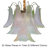 5 Light Dimmable French Style Colorful Glass Crystal Chandelier