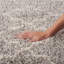 Tapis à poil long motif géométrique couleur cendrée Linton-21373623