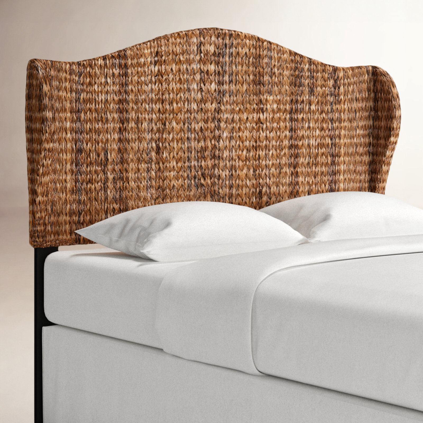 Tifa Mahogany Pine Headboard, Queen, Natural