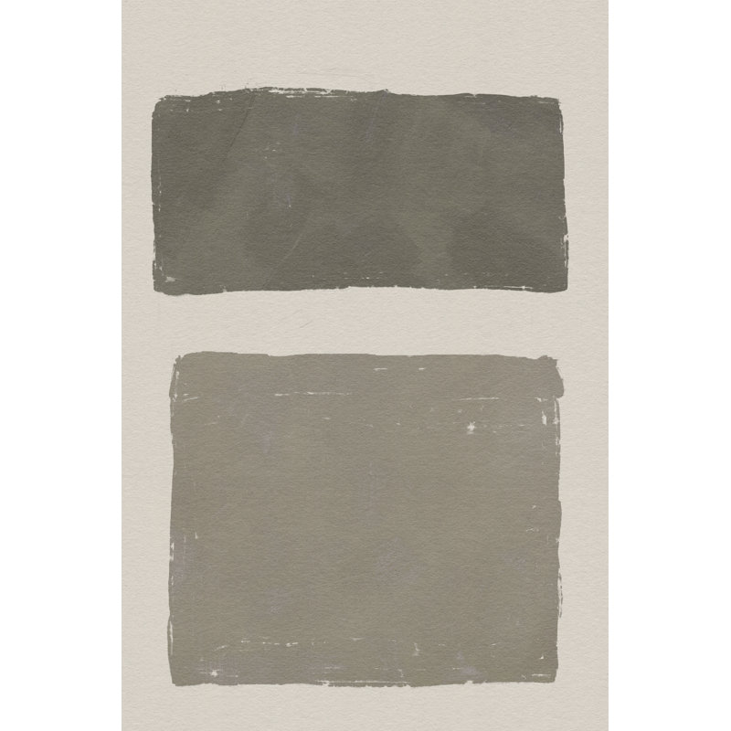 Neutral Colour Block I by Jacob Green - Wrapped Canvas Painting, 76cm H x 51cm W