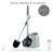 Bath Bliss Plastic Toilet Brush Set