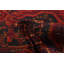 Tapis noir et rouge Teimani 3 pi 7 po x 6 pi 8 po