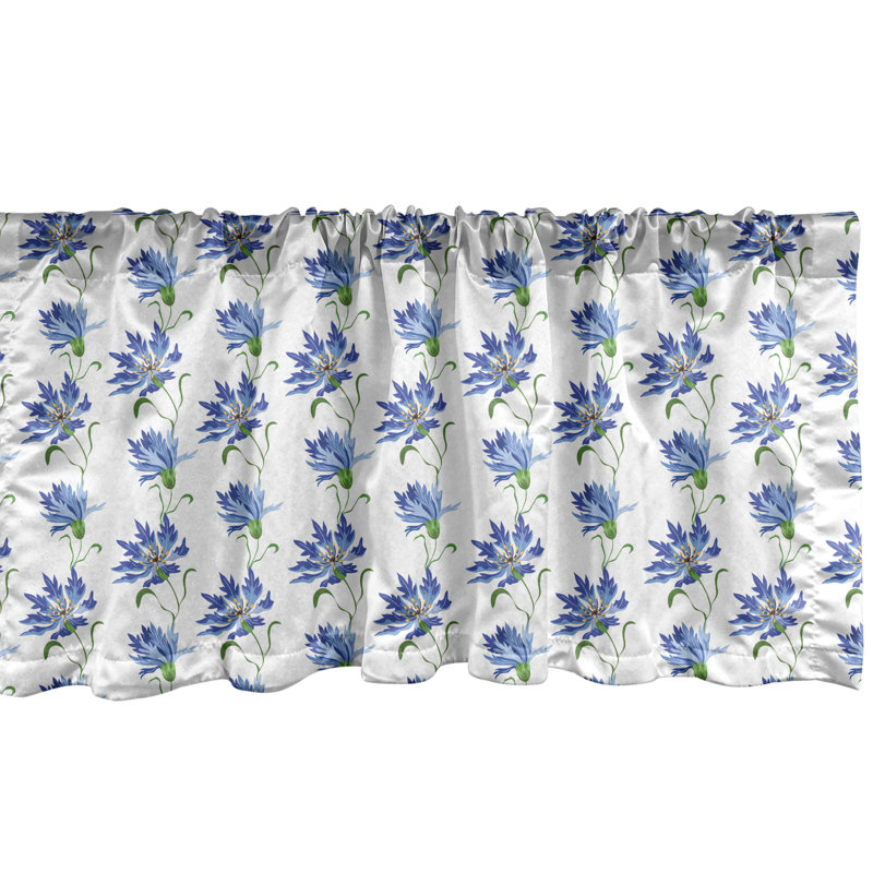 Ensemble de 2 cantonnières florales Ambesonne