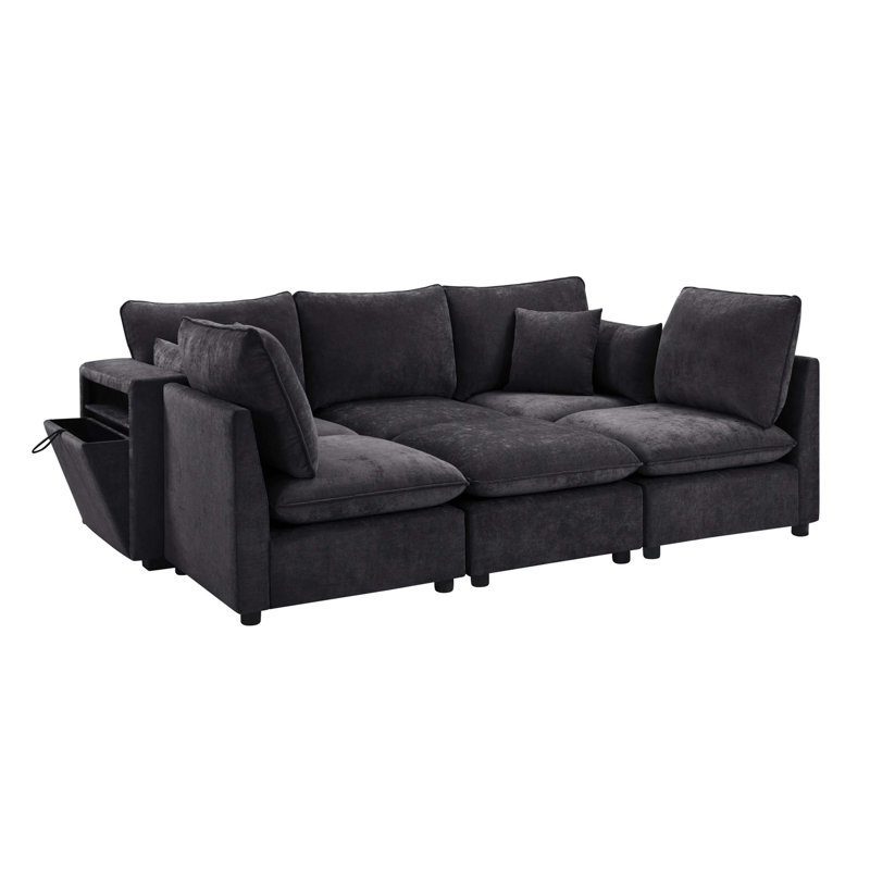 Canapé modulaire Modern, Noir