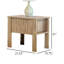 Table de bout Modern Modern, 1 tiroir, brun chêne naturel, plateau de 22 po x 16 po