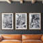 «Black & White Mix I», ensemble de 3 reproductions de cadres photo-2135008961-2135008974