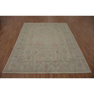 All-Over Floral Oushak Vegetable Dye Area Rug 8x10