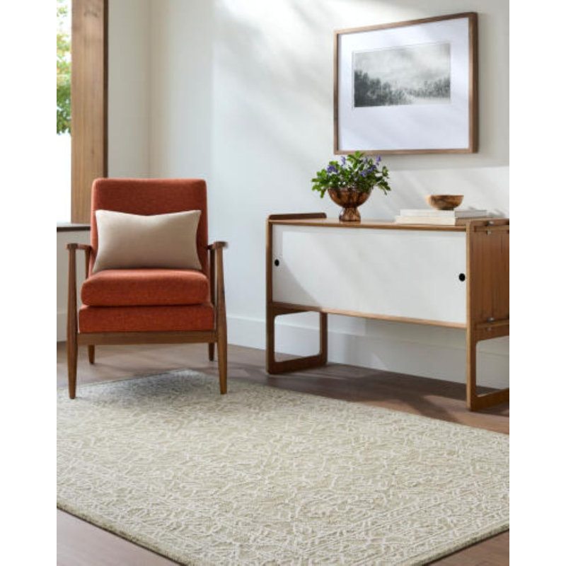 Tapis rectangulaire en laine rayée, Rectangle 8 pi x 10 pi