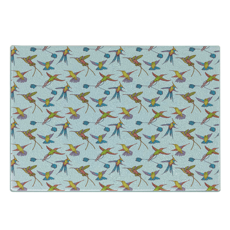 Multicolore planche à découper en verre trempé Ambesonne