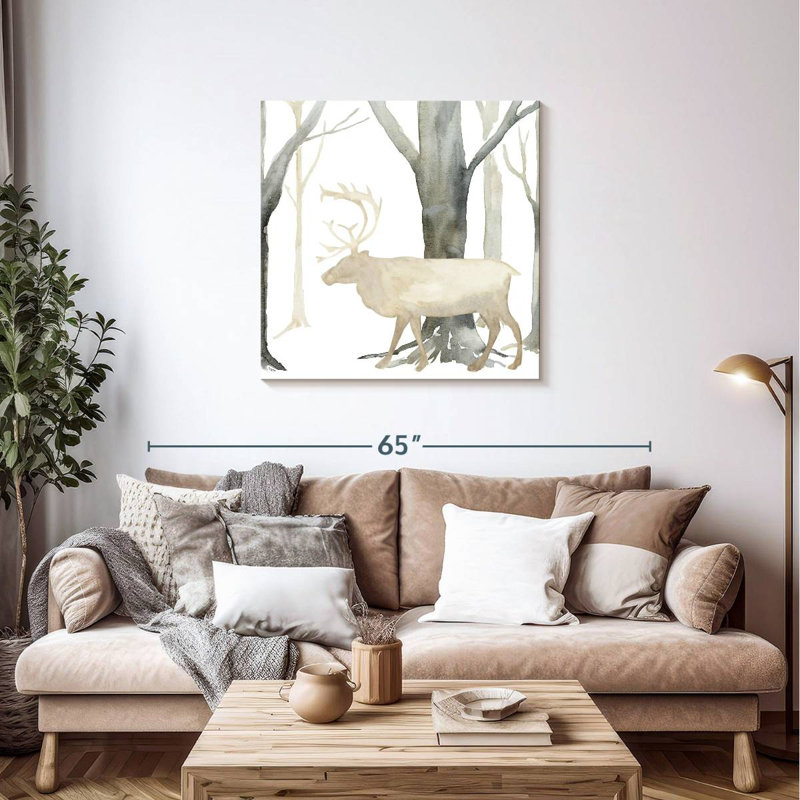 Brampt Winter Forest Elk, 36" H x 36" W