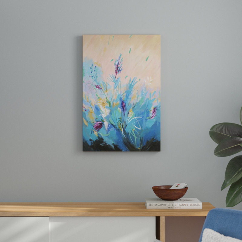 «Mixed Floral II», peinture sur toile, H 30 po x l 20 po
