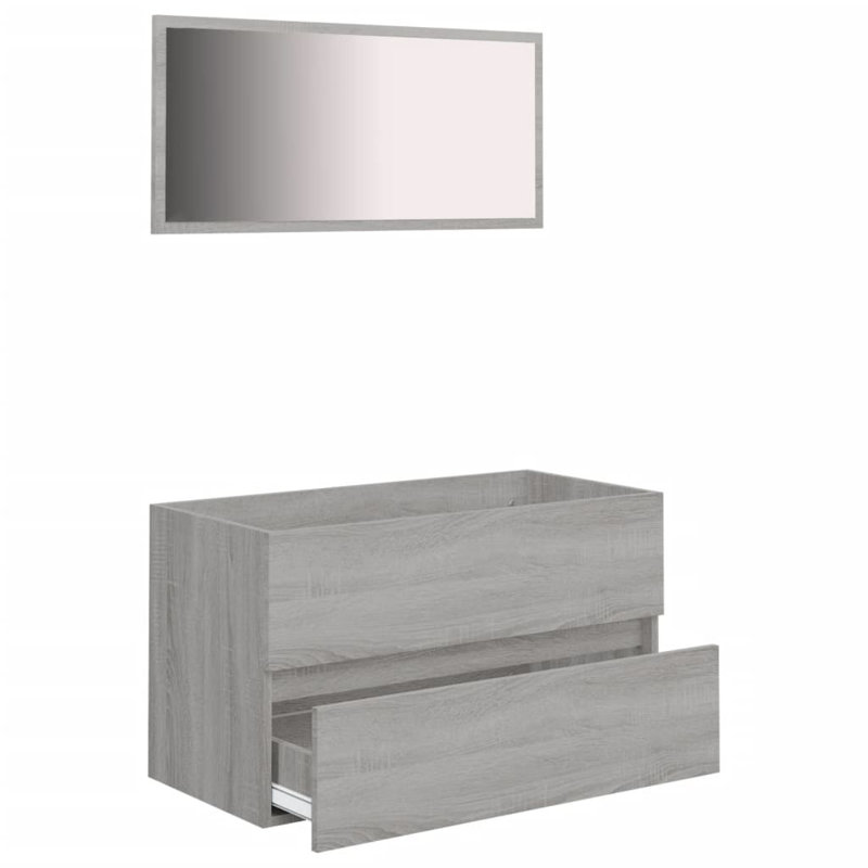 Worthen Wall Under Sink Cabinet, Grey