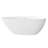 59" Solid Surface Soaking Bathtub, Glossy White, And Long - Lasting, Good Heat Preservation, Full Body Comfort Freestanding Stone Resin Material, Term Warmth, Relaxing Soak