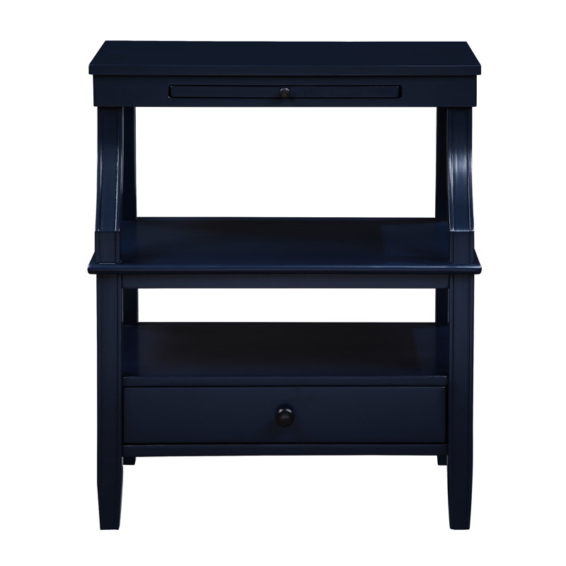 Table de chevet de rangement Midnight Blue, Navy Blue