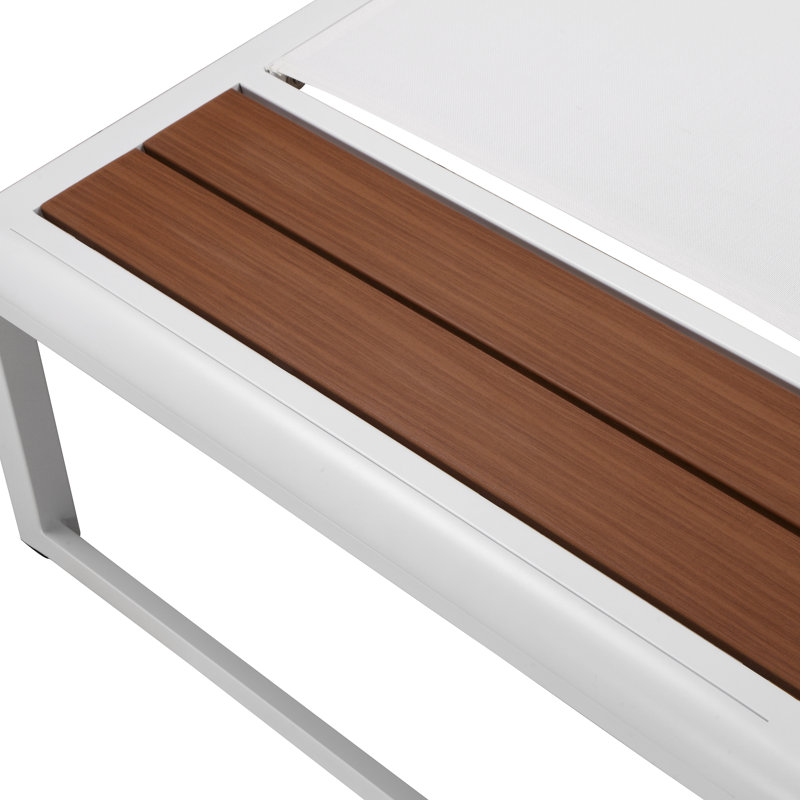 Ensemble de chaises longues inclinables de 89 po Hamden