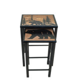 Harrod Solid Wood Top Nesting Tables