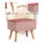 Ferndale Velvet Slipper Chair with Ottoman-1136126445
