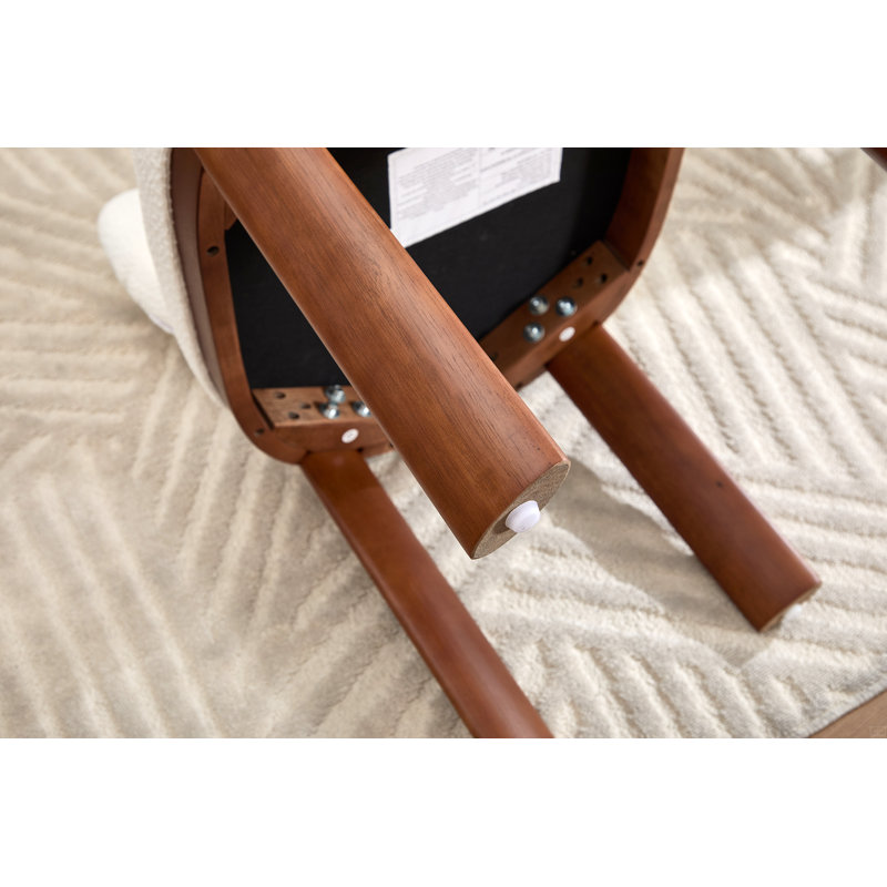 Chaises de salle à manger en bois, chaises de cuisine rembourrées en tissu