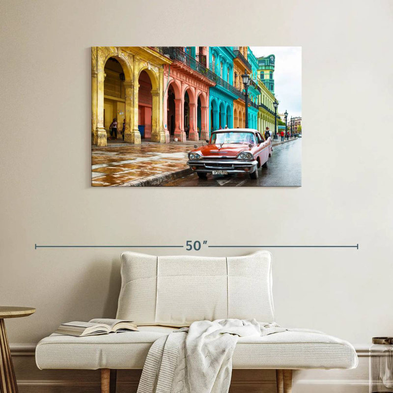 Lilie Cuba Fuerte - Architecture colorée La Havane, H 26 po x l 39 po