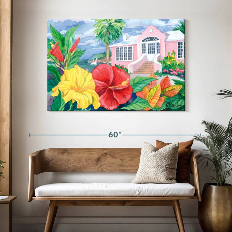 Harnek Hibiscus Cottage, 32" H x 48" W