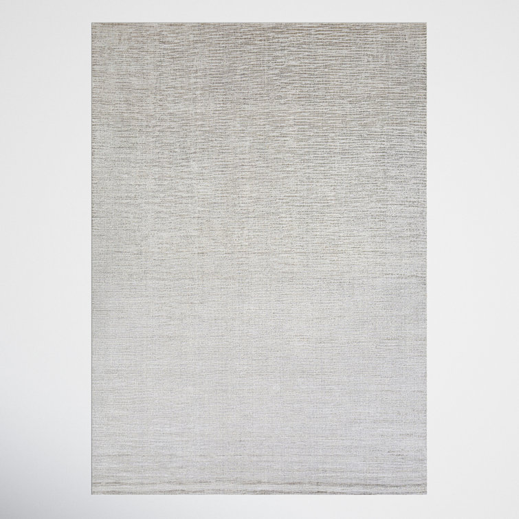 Elba Handmade Gray/White Area Rug
