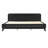 Pine Solid Wood King Size Bed, Solid And Stable, No Box Spring Needed, Black Color