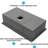 30 - Inch Undermount Kitchen Sink, 16 Gauge 304 Stainless Steel, Quiet Operation With 3Mm Pad, And Switchable Workstation Options Sound Reducing Rubber Built In Features